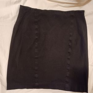 Ann Taylor 16 Black Stretch Seam Pencil Skirt